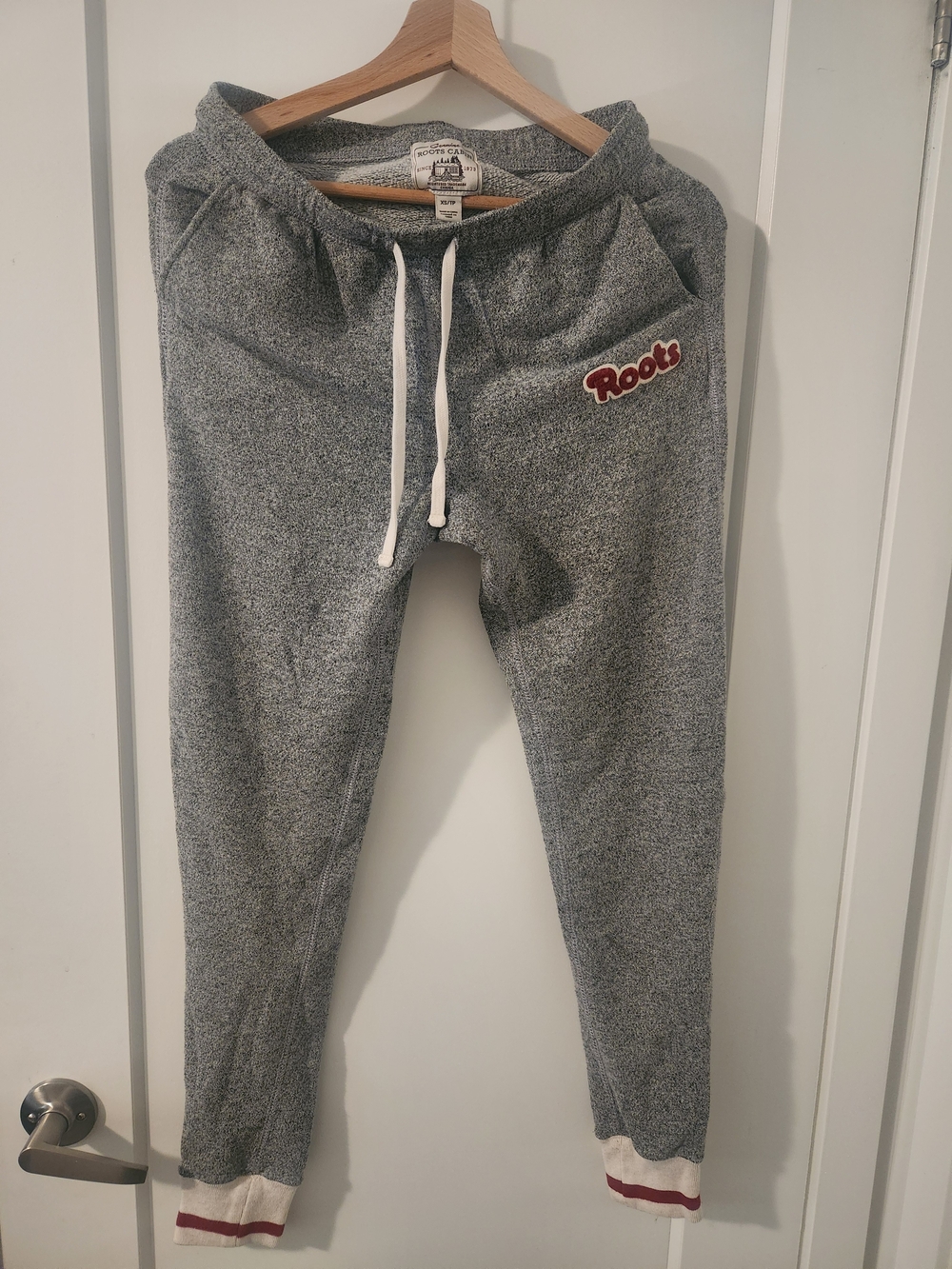 Roots Women's Grey Sweatpants with Drawstring